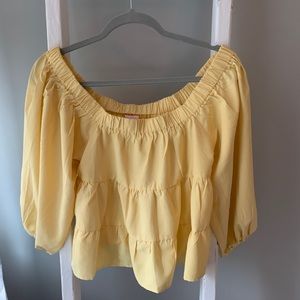 Off the Shoulder Babydoll Blouse